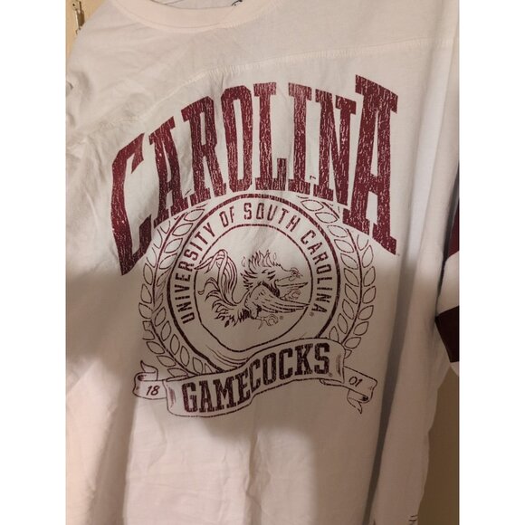 University Of South Carolina XL Gamecocks Shirt Pressbox By Royce Apperal Red - Picture 2 of 8